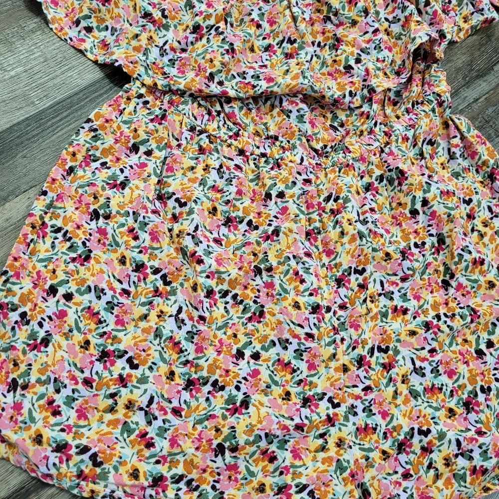 Roxy Another Day Off Shoulder Romper Boho Beach Cover Up Summer - Picture 5 of 12